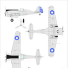 Dora Wings 1/48 Scale DORDW48049 Curtiss-Wright CW-21A Demonstrator, 1/48