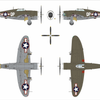 Dora Wings 1/48 Scale DORDW48055 Republic P-47 C-2