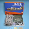 Dora Wings 1/48 Scale DORDW48039 MB.151 C.1 (foreign service), 1/48