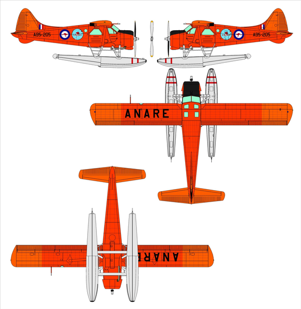 Dora Wings 1/48 Scale DORDW48060 DHC-2 Beaver Float Plane