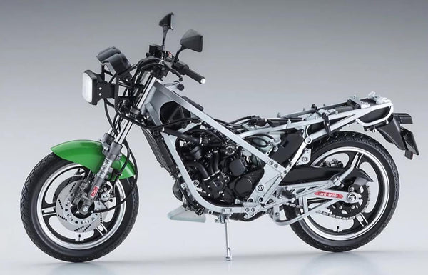 Hasegawa 1:12 Scale Kawasaki KR250 (KR250A) motorbike model kit