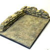 1/35 scale Sandbags Long L wall and Base 180mm x 130mm