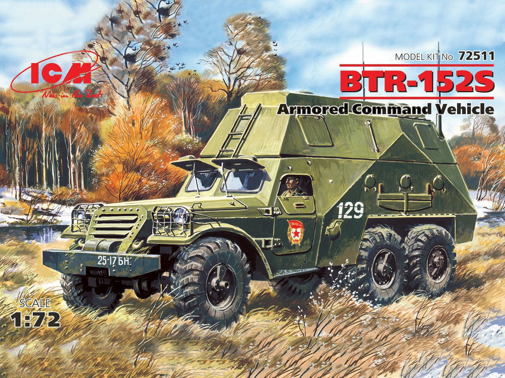 ICM 1/72 Russian BTR-152S, Armoured Command Vehicle