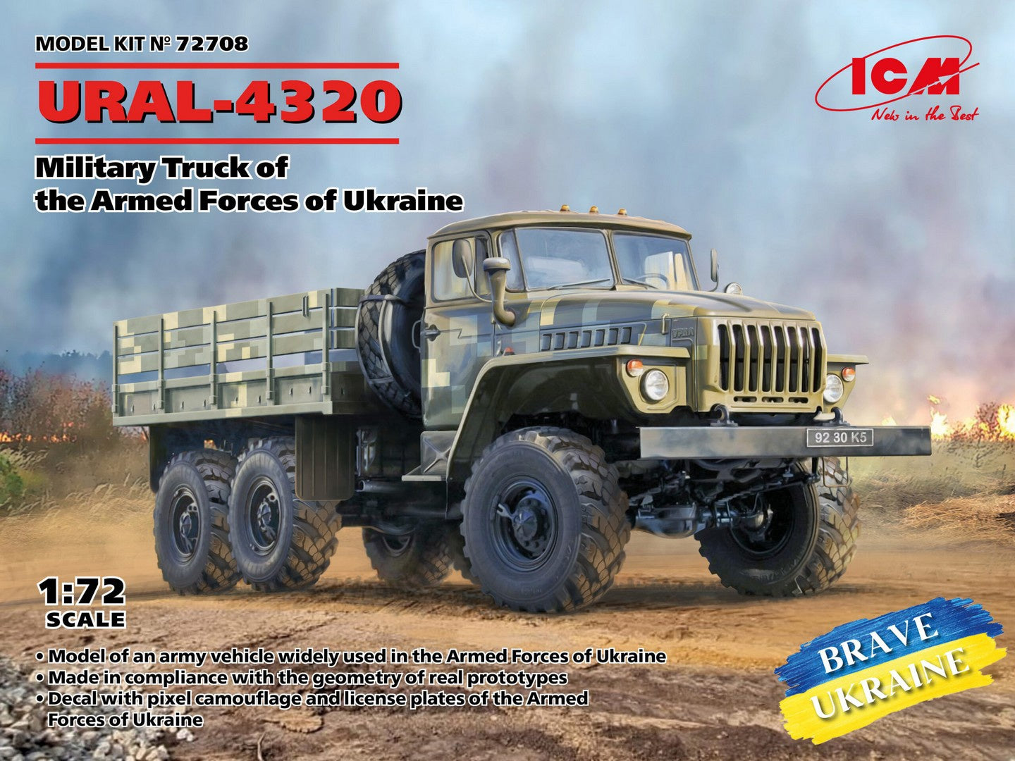 ICM 1/72 URAL-4320, Military Truck of the Armed Forces of Ukraine ...