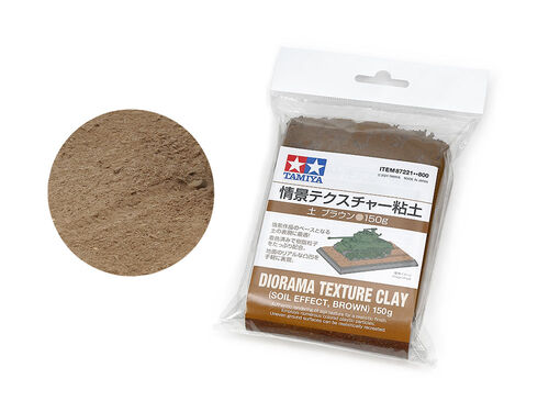 Tamiya Diorama Texture Clay - Soil Effect, Dark Brown (150g)