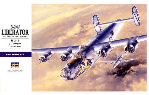 Hasegawa 1:72 WW2 USAAF B-24J Liberator - Heavy Bomber