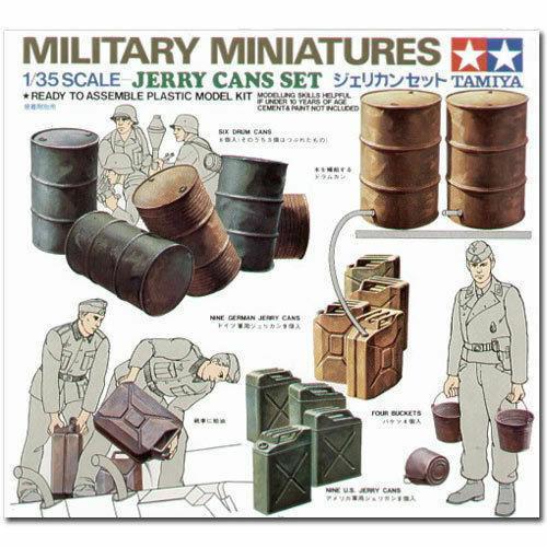 Tamiya 1/35 scale Jerry Can and oil drum set diorama accessory