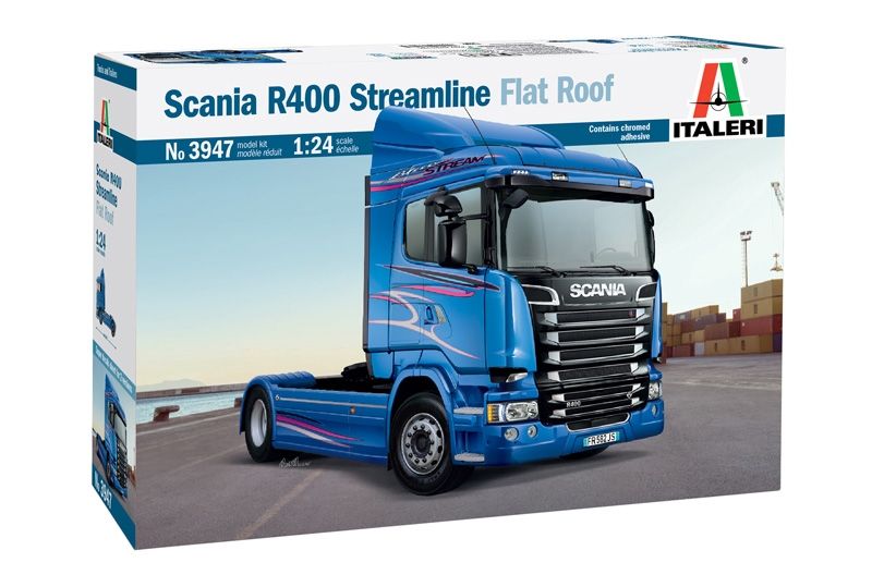 Italeri 1/24 Scania R 400 Stremlin. (Flat Roof) truck lorry model kit ...
