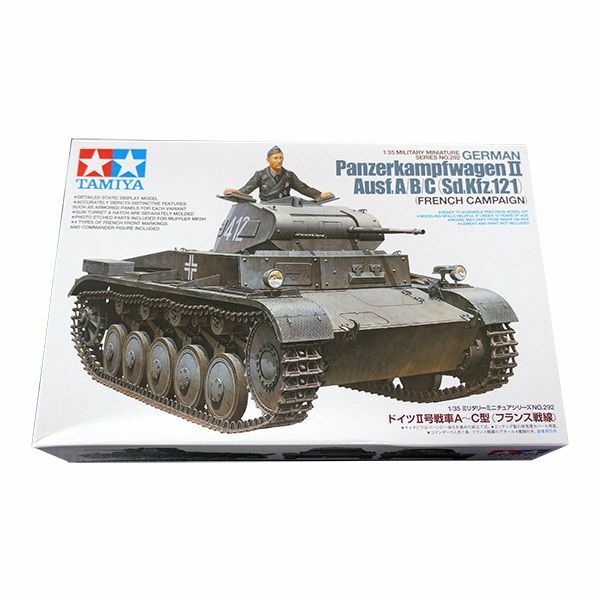 Tamiya 1/35 scale WW2 German tank Pz kpfw II Ausf A/B/C