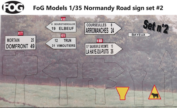 FoG Models 1/35 Normandy Road sign set #2