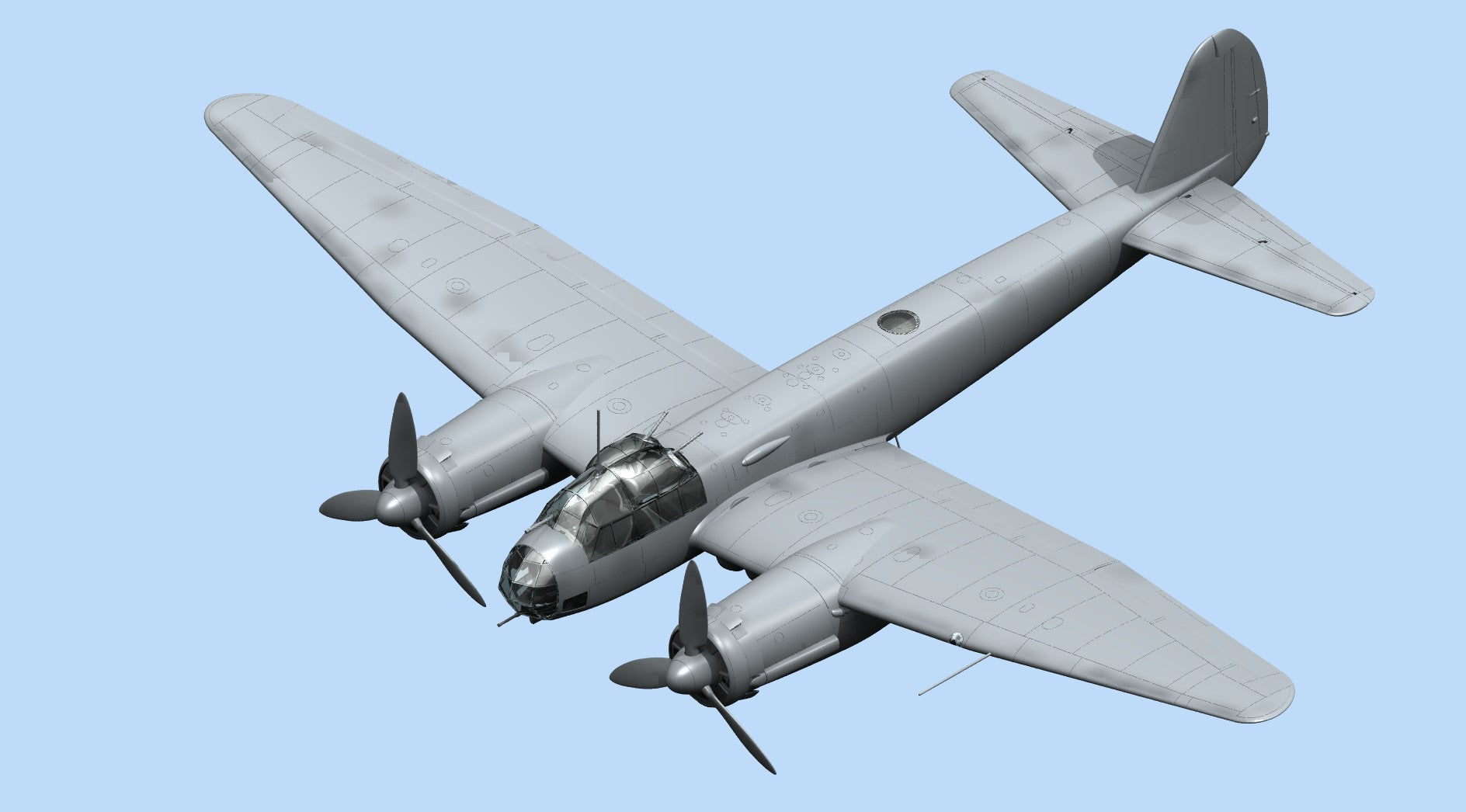 Ju Roperch Model ICM 1/48 scale WW2 Ju 88A-14, WWII German Bomber | Fields of Glory Models