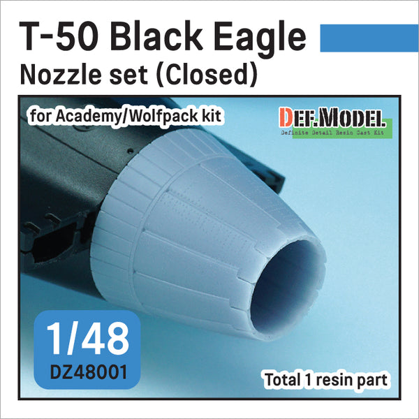 DEF models 1/48 3D printed Nozzle set for Aircraft T-50 Black Eagle Nozzle set - Closed (for Academy/Wolfpack 1/48) Sept.2022