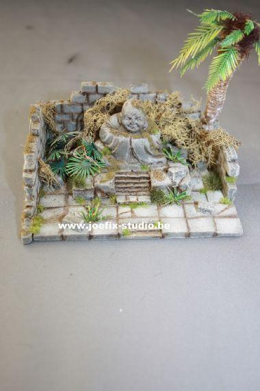 Buddha with ruin 1/35 Scale vignette diorama
