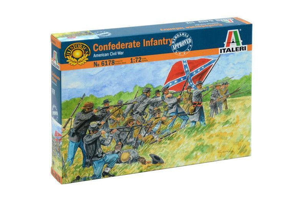 ITALERI 1/72 FIGURES CONFEDERATE INF(AMER CIVIL WAR)