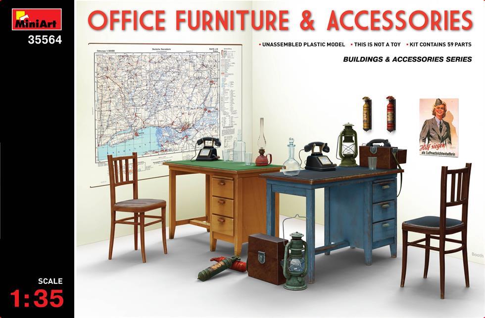 1/35 scale Office Furniture Accessories Miniart
