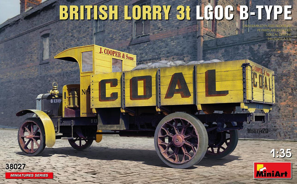 Miniart 1/35 scale BRITISH LORRY 3T LGOC B-TYPE