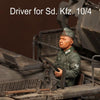 1/35 Scale WW2 German Driver for Sd.Kfz.10/4