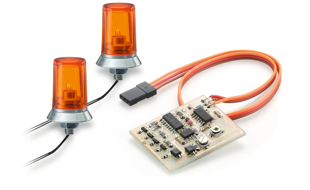 CARSON R/C 15x10mm Orange Flashing Light w/ E.(2)