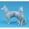 1/35 scale resin German Shepard dogs Alsatians 2 pack