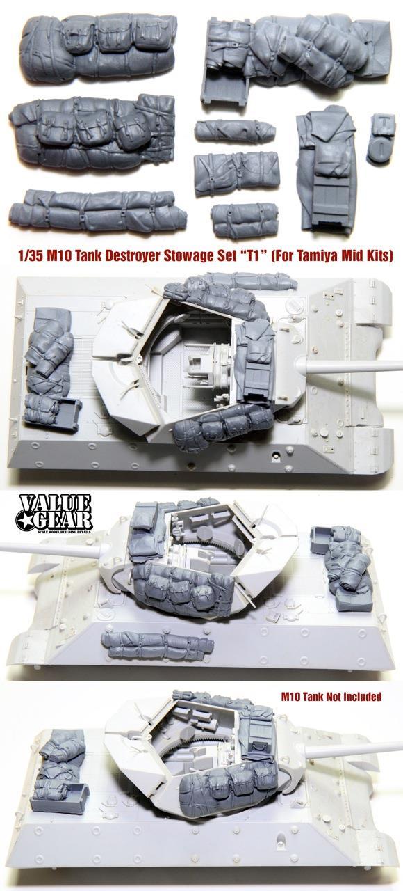 1/35 Scale resin kit M10TA1 - M10 Stowage Set - Version "T1" (For Tamiya Kit)