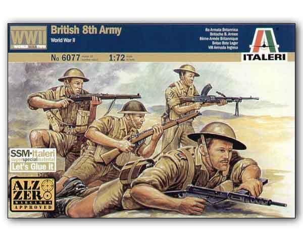 ITALERI 1/72 FIGURES 2ND WW BRITISH 8TH ARMY