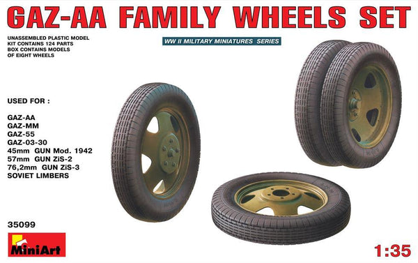 Miniart 1:35 GAZ-AA Family Wheels Set