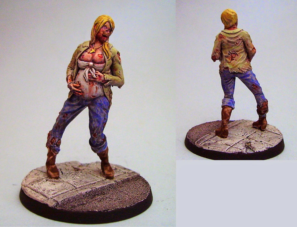 1/35 Scale resin model kit Zombie pregnant
