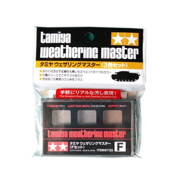 Tamiya Weathering Master F Set (Titanium/Light Gun Metal/Copper)