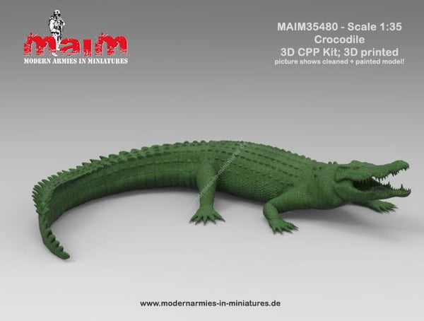 Crocodile / 1/35 Scale 3D Printed model  - 1:24