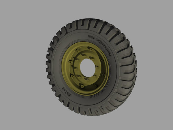 1/35 Scale resin upgrade kit Bedford QLC Road Wheels (AVON)