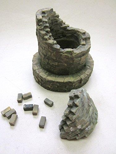 1/35 Scale Destroyed Industrial Chimney smoke stack