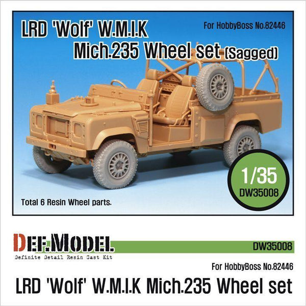 LRD XD Wolf 'W.M.I.K' Mich.235 Sagged Wheel set (for Hobbyboss 1/35)