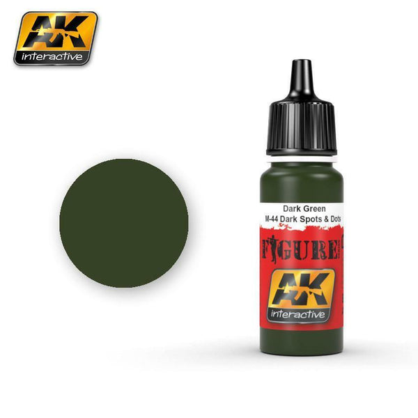 AK ACRYLIC PAINT DARK GREEN / M-44 DARK SPOTS & DOSTS - 17ml