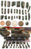 1/56 scale, 28mm Wargaming Tents, Tarps & Crates #3 (27 Pieces)
