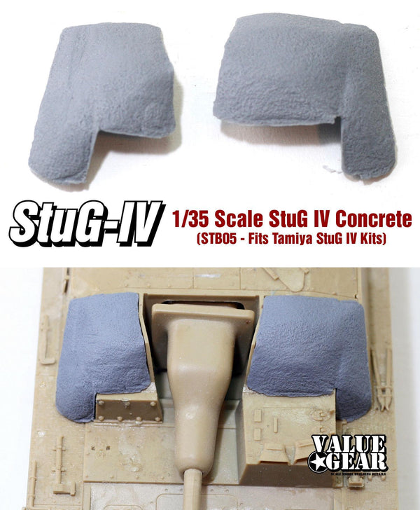 STB05 StuG IV Concrete Armour. For 1/35 Tamiya StuG IV (#35087) only.