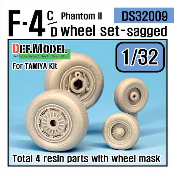 F-4C/D Phantom II Wheel set (for TAMIYA 1/32)