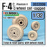 F-4C/D Phantom II Wheel set (for TAMIYA 1/32)