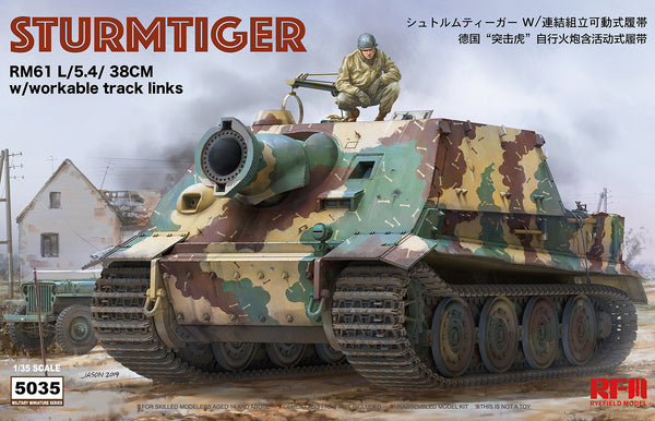 Rye Field Model 1/35 Sturmtiger with Workable Track Links