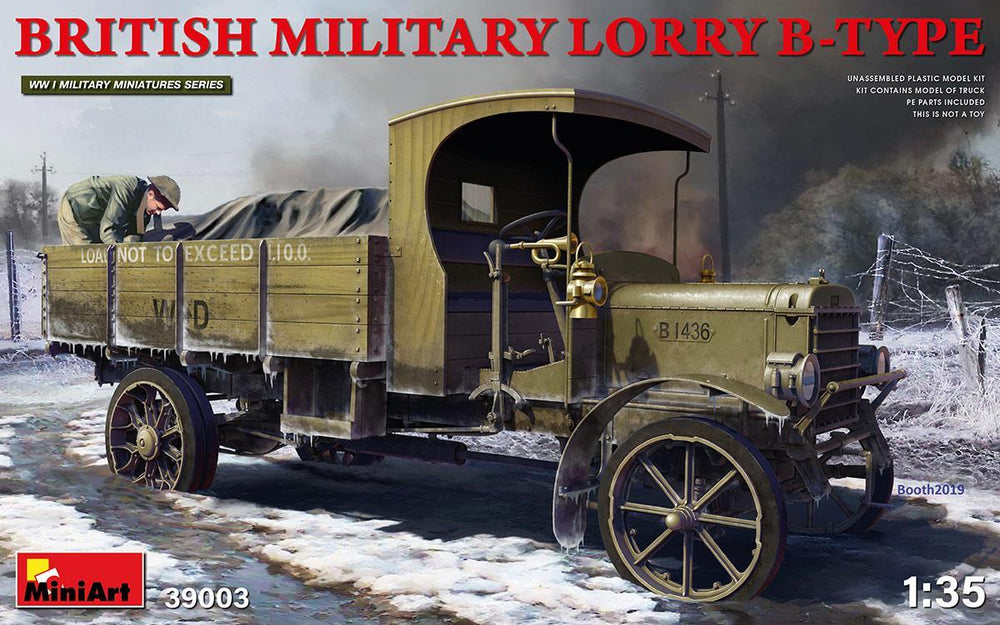 Miniart 1/35 scale BRITISH MILITARY LORRY B-TYPE