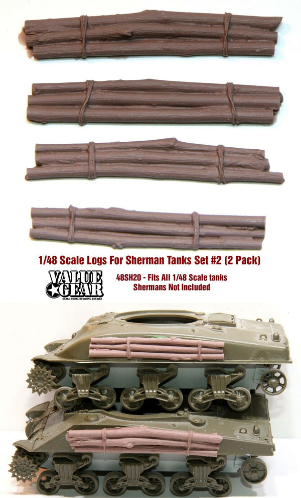 1/48 scale resin model 48SH20 Sandbag Fronts For M4EP Version 2 - For All 1/48 Tanks