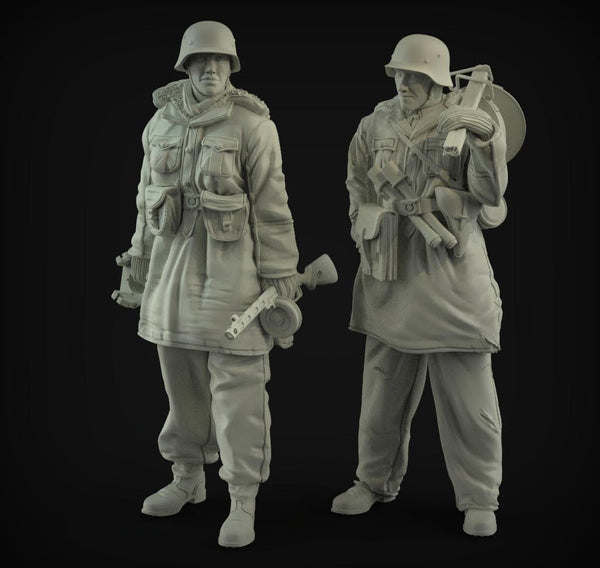 1/35 scale resin figure kit WW2 Close combat panzerknacker set