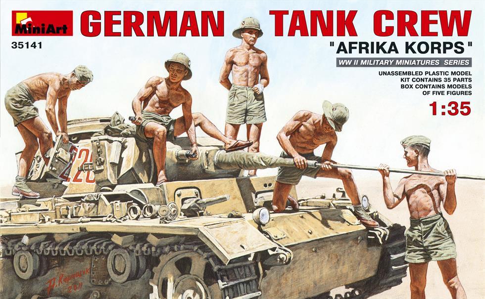 Miniart 1:35 German Tank Crew 'Afrika Korps'