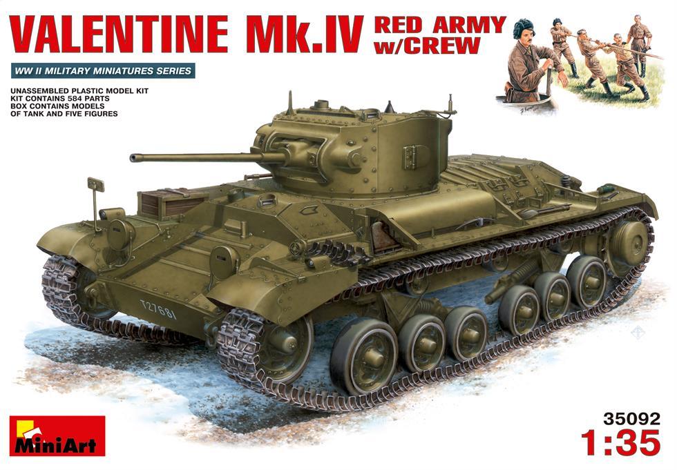 Miniart 1:35 Valentine Mk IV Red Army with Crew