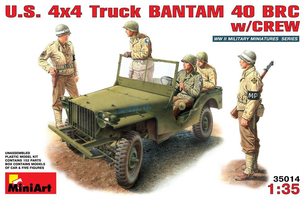 Miniart 1:35 U.S. 4x4 truck Bantam 40 BRC w/ Crew