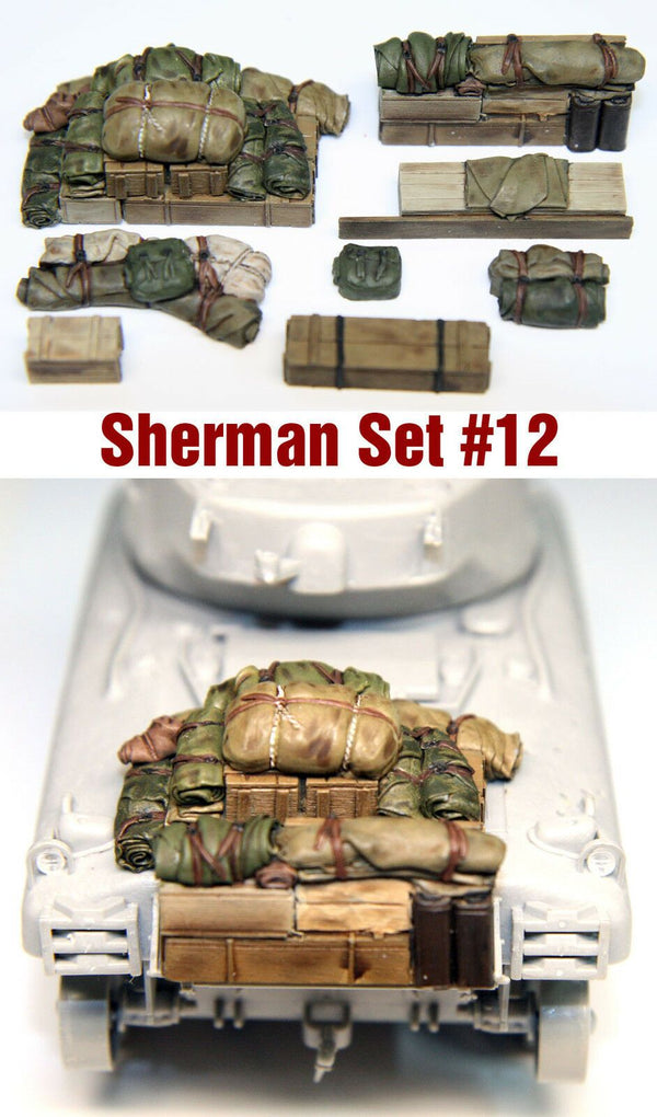 1/35 Scale Resin kit Sherman Engine Deck and Stowage Sets #12