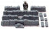 Configurable Sandbags W/Bracing Crates 1/35 Scale resin diorama accessories