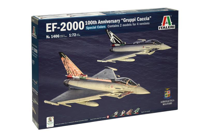 ITALERI 1/72 AIRCRAFT EF-2000 100TH ANNIV GRUPPI CACCIA