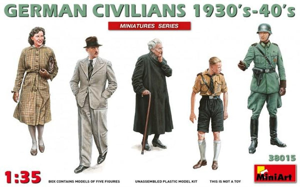 1/35 scale model kit GERMAN CIVILIANS 1930's-1940's€“ Miniart