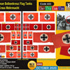 1/35 scale WW2 German Iron cross tank flags