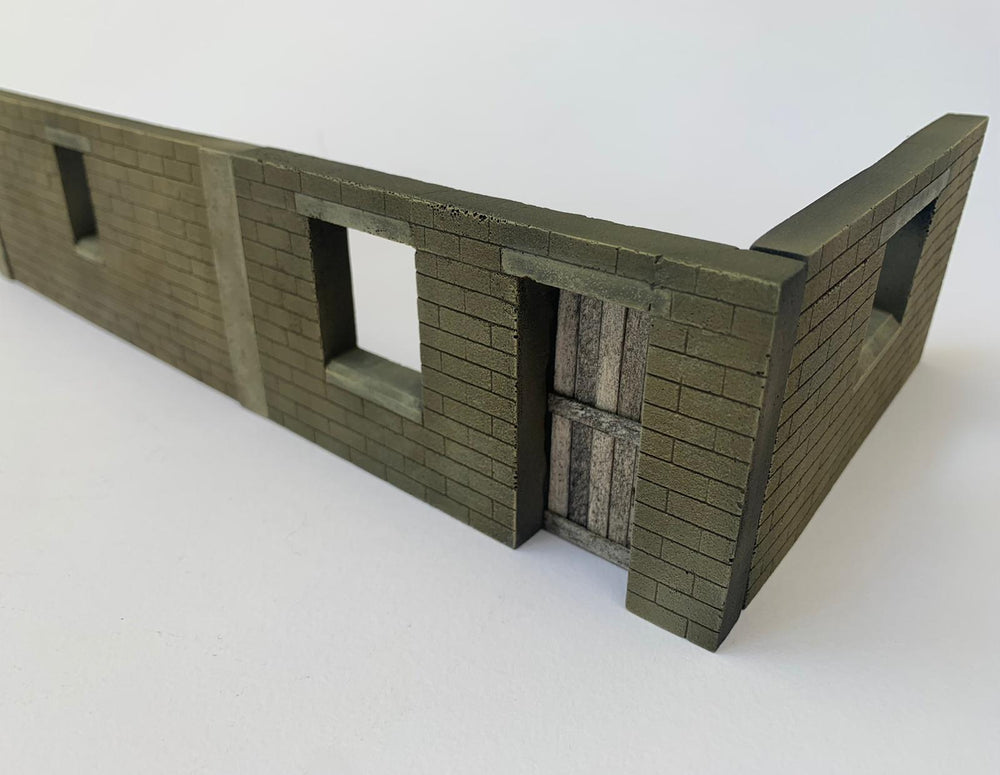 FoG Models 1/35 scale Modern building Urban scene #2 diorama 3 wall set